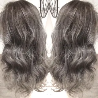 セミロング カラー 井上 一平のヘアスタイル