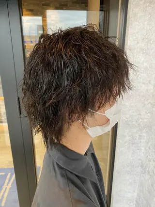 ショート パーマ メンズ Kobayashi ハイライト/ショートのヘアスタイル