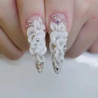 ロング ネイル クロキ 。のネイルデザイン