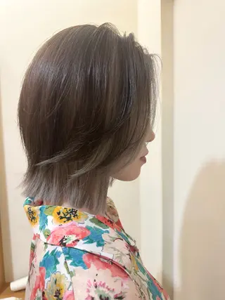 ミディアム カラー ペッツ本店 スタイリスト増田ゆきのヘアスタイル