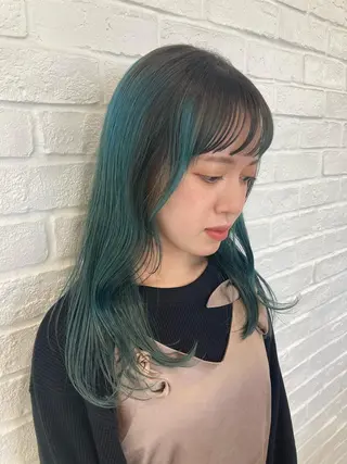 セミロング MiRI💜地毛級 エクステ✖似合わせ技のヘアスタイル