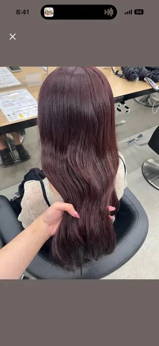 ロング miku/ラベンダー 透明感カラー🪻❤︎のヘアスタイル