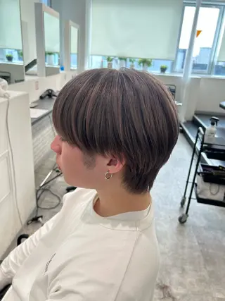 カラー メンズ ブリーチ/ベージュ /レイヤー/ひよりのヘアスタイル