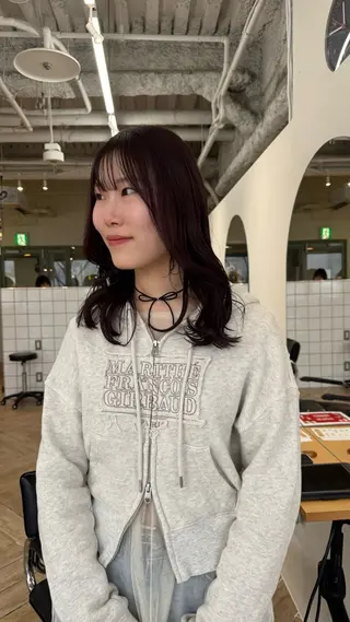 ミディアム 新潟/万代/ベージュ ダブルカラー髙橋魁真のヘアスタイル