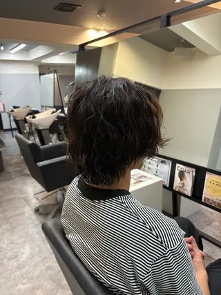 ミディアム パーマ メンズ Bright men's hair所属・フェード限定募集 BRIGHT木村のヘアスタイル