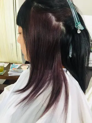 ミディアム カラー 阿久津 泰幸のヘアスタイル