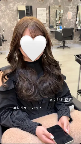 セミロング レイヤー/韓国ヘア /LILICAのヘアスタイル