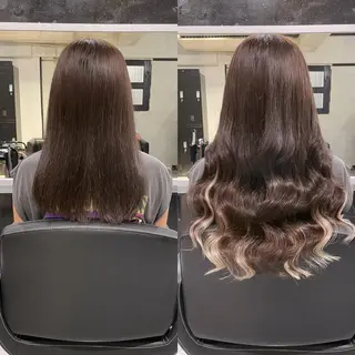 ロング RIN シールエクステのヘアスタイル