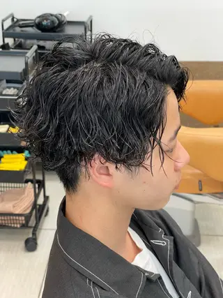 ショート パーマ SOYON西大寺店所属・ダブルカラー/ 髪質改善💎安藤のヘアスタイル