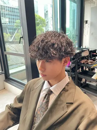 ショート パーマ メンズ 🔱メンズパーマ特化 🔱山下和輝のヘアスタイル