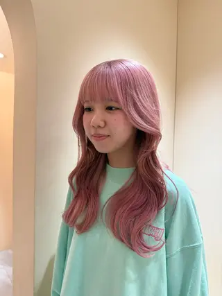 ロング カラー ヘアアレンジ 艶髪/ロングモデル 募集🫧terukaのヘアスタイル