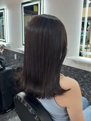 ミディアム カラー レイヤー/髪質改善 /艶カラー/SAKIのヘアスタイル