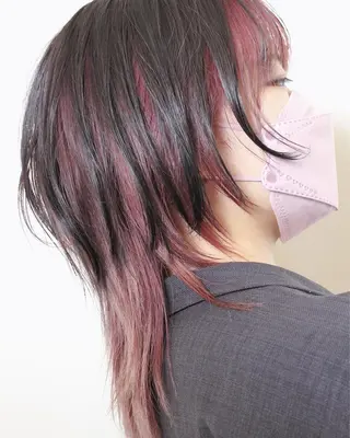 ミディアム カラー 土居 正季のヘアスタイル