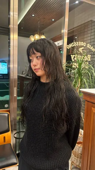 ロング SASAnagano 堀内未梨のヘアスタイル