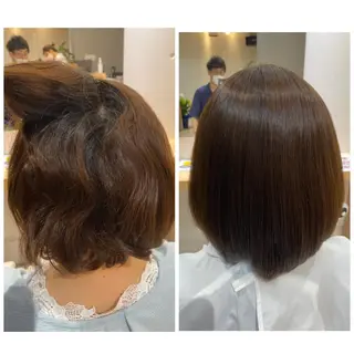 高難易度縮毛矯正　春日井　Soea(ソイア)所属・多久間 喬介のヘアスタイル