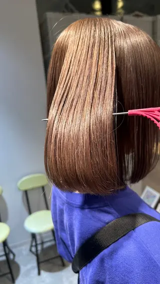 ミディアム カラー 髪質改善特化型美容師 🫧岡本璃来🫧のヘアスタイル
