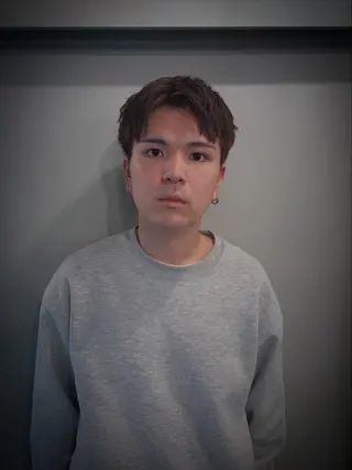 カラー メンズ 艶カラー✨️ 須澤亮斗のヘアスタイル