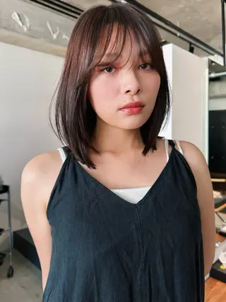 ショート カラー パーマ 🫧小顔×似合わせ× 透明感カラー🫧のヘアスタイル