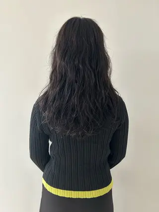 ロング カラー ケアパーマ/ケアブリ ーチdaisukeのヘアスタイル