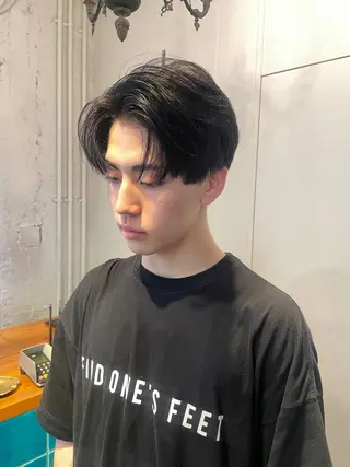 パーマ メンズ RIN／韓国ヘア レイヤーカットのヘアスタイル