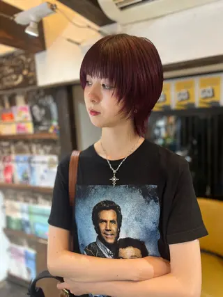 ショート カラー rin&cambio所属・ヒロモト アサカのヘアスタイル