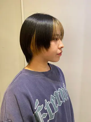 ミディアム カラー 透明感×レイヤーカッ ト🌼kiraraのヘアスタイル