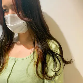 ロング カラー "小顔カット" Fuko.のヘアスタイル