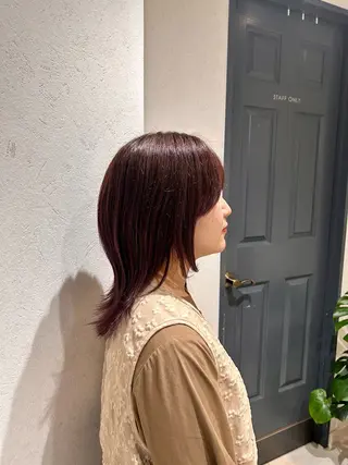 ミディアム カラー 保坂 駿太郎のヘアスタイル