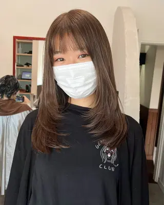 ロング カラー 金沢市/美容師/ 岡島由希美のマツエク・マツパデザイン
