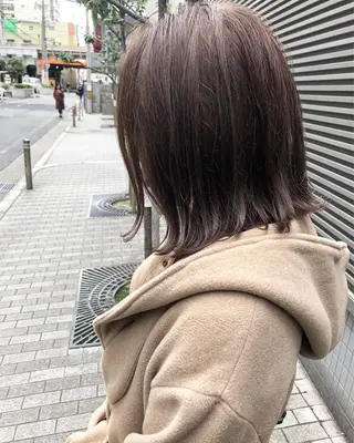 ミディアム カラー 髪質改善 中川　翔のヘアスタイル