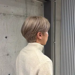 ショート カラー メンズ 🍎ダブルカラー/ ショートボブ🍎リオのヘアスタイル