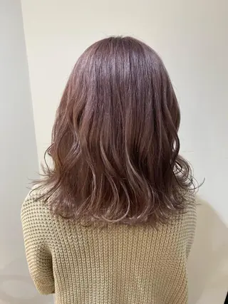 ミディアム カラー h Blanche 丸山 稚葉のヘアスタイル