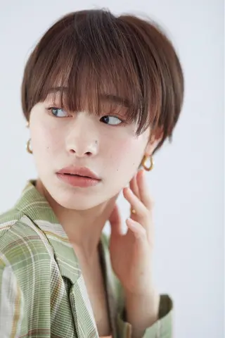 ショート カラー ショート ボブ 梅田 木戸健人のヘアスタイル