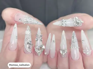 ネイル MoMoA Nail ネイル長さ出し専門店のネイルデザイン
