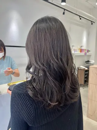 ロング カラー ボブ/美髪矯正 /佐藤　奈巳のヘアスタイル