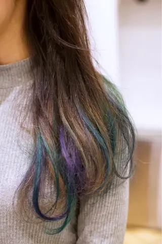 ミディアム ﾊｲﾄｰﾝ/ｶﾗｰ/ 用賀/稲若健太郎のヘアスタイル