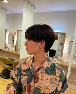 メンズ 柔らかブラウンカラー 🐈🤎Rikoのヘアスタイル