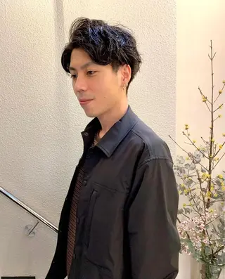 ショート パーマ メンズ 🌿ボブ パーマ高橋啓太🌿のヘアスタイル