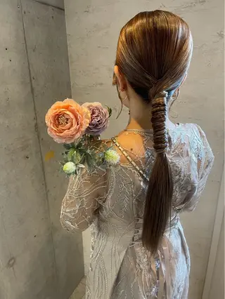 ロング ヘアアレンジ Reve  resort所属・美髪× ヘアセット✨Araiのヘアスタイル