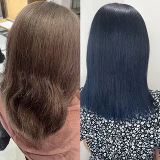 セミロング RIO🩶NEXT/ エクステ/ハイトーンのヘアスタイル