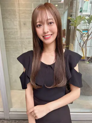 ロング カラー 髪質改善will hairdesignのヘアスタイル