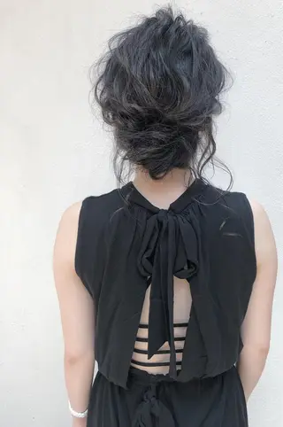 ミディアム ヘアアレンジ SALOWIN三軒茶屋店所属・髪質改善/艶髪 やまなかのヘアスタイル