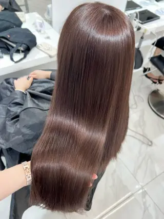 セミロング カラー 盛れる顔周り🤍渋谷 Risa🎀のヘアスタイル