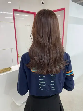 セミロング カラー 冨木 雄斗のヘアスタイル