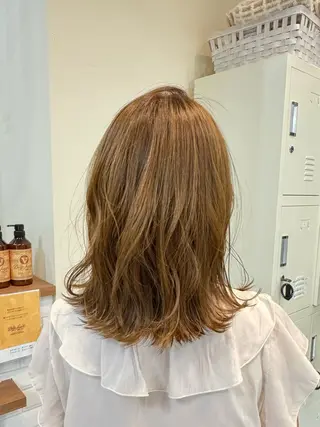カラー 🫧毛先カット 🫧山中沙希のヘアスタイル