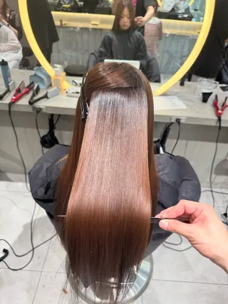 ロング ブリなしWカラー✨️ 髪質改善【タケル】のヘアスタイル