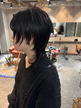 ショート ravens デザインカラーのヘアスタイル