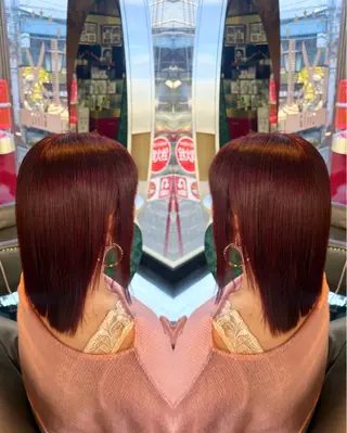 ミディアム カラー ハイライトエクステ 横浜CHIRIのヘアスタイル