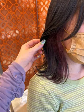 セミロング ボヌールソレイユ所属・☁️彦坂唯有/ 透明感カラー☁️のヘアスタイル