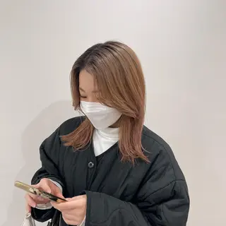 ミディアム ワンホンヘア ケラチン/Kaitoのヘアスタイル